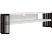 Mueble tv sordore 121, negro, blanco, 140x40x40cm