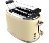 Tostador cecotec toast&taste 1000 retro double beige