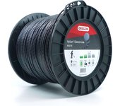 Hilo para desbrozadora redondo trenzado nylium silencio negro ø2.7mm/280m oregon 800018