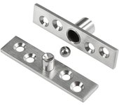 Bisagras pivotantes de acero inoxidable de 360° para puertas ocultas (paquete de 2) (100 mm x 23,7 mm)