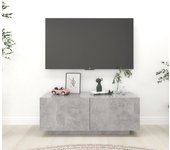 Mueble para tv contrachapada gris hormigón 100x35x40 cm v8501 unico / gris