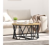 Mesa de café vidaxl artisan roble 31.5x31.5x16.5 pulgadas hecha de madera compuesta