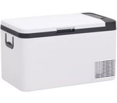 Vidaxl nevera con asa pp y pe negro y blanco 18 l