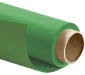 Walimex pro fondo de papel 1,35 x 10 m verde croma, robusto telón de cartón para fotos, lienzo fotográfico backdrop estudios fotográficos, antirref...