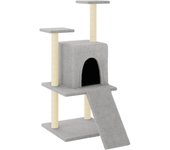 Torre de muebles para gatos, juguete para trepar, rascador, plataforma para trepar con postes rascadores 02_0022548