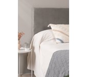Cabecero smooth terciopelo para camas de 105 y 90 cm - gris