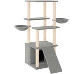 Torre de muebles para gatos, juguete para trepar, rascador, plataforma para trepar con postes rascadores 02_0022562