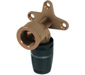 Arandela de pared tecelogo-push, bronce de cañón/silicio, 8723002, versión: dimensión 16 x rosca hembra (rp) 1/2