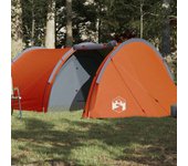 Tienda de campaña con túnel para 4 personas impermeable naranja v8643 unico / naranja