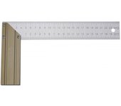 Ks tools 300.0221 - squadra graduata in acciaio ks, manico in alluminio, lama in acciaio temprato graduato, 300 mm