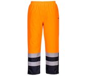 Pantalones impermeables de alta visibilidad winter cintura elástica con cintas reflectantes portwest s598