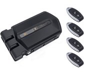 Cerradura invisible con alarma de 95db 4 mandos negra