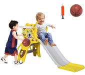 Tobogán para niños aiyaplay pe, pp amarillo 131x50x74 cm 331-042v00yl