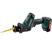 Sierra de sable metabo sse 18 ltx 2 x 2,0 ah li-power, asc 55, maletín - 602266500
