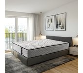 Colchón de muelles ensacados 90x190 cm allegra - doble cara - altura +/- 27 cm - espuma viscoelástica - firmeza media/alta - independencia de lechos