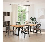 Patas mesa comedor forma v 3 uds acero negro 100x(72-73,3) cm cfw1452172