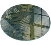 Placa de cristal para chimenea, zócalo protector de chimenea, diseño moderno | 70x70 | rueda | motivos vegetales con mariposas