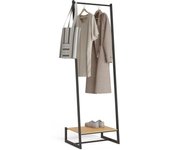 Newlux perchero burro negro hangy one 20 hasta 15kg con zapatero, resistente, diseño compacto