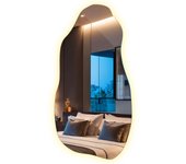 Espejo de pared led original y exclusivo de primera calidad para maquillaje y rostro, 45 cm x 90 cm, luz cálida