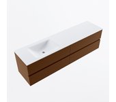 Mondiaz vica 180cm mueble de baño rust 4 cajones. con lavabo cloud izquierda sin orificios color talc