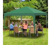 Carpa plegable para fiestas pérgola de jardín 3x3m verde carpa plegable para fiestas al aire libre