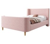 Cama infantil capitonada, cama individual tipo trineo con diseño cósmico, 90 x 200 cm