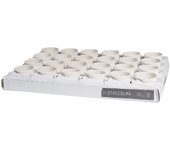 Juego de 24 tazas de té de cerámica h&h stockholm white cc 190
