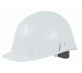 Casco de construcción de polietileno blanco con ventilaciones ajustables singer - casbrennusblanc