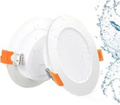 2 uds foco empotrable led 4000k foco empotrable led baño impermeable, luz empotrable de techo