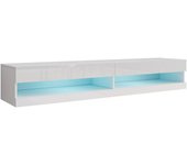 Mueble tv venenou 120, blanco, blanco brillante, número de puertas: 2.00, 180x30x40cm
