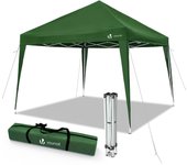 Gazebo plegable cenador 3x3 m pabellon de jardín, verde