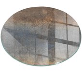 Placa de cristal para chimenea, zócalo protector de chimenea, diseño moderno | 50x50 | rueda | patrón de textura abstracta