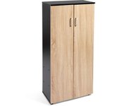 Zapatero librería de dos puertas, madera, zapatero puertas de libro mueble auxiliar, medidas: 60cms ancho, 32,5cms profundo, 124cms alto (taupe/negro)