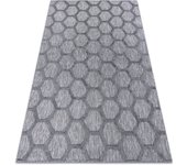 Alfombra santo sisal 58391 panal antracita 180x270 cm