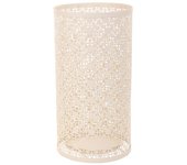 Paragüero redondo de forja blanco 24x24x45h cm