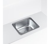 Fregadero 1 seno de acero inox cuadrado cata modelo css 60-1