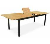 Mesa de jardín extensible de madera, 8 a 10 plazas, sevilla 250cm, madera, 250x100x76 cm