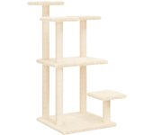 Rascadores para gatos con plataformas 98,5 cm crema 02_0022791