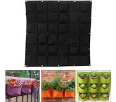 Macetero vertical autónomo (no requiere bricolaje) con 49 compartimentos para hierbas, flores y verduras. diseño compacto.