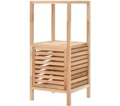 Vidaxl mueble de almacenaje baño madera maciza nogal 39,5x35,5x86 cm