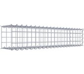 Gabión para montar con dimensiones 100 cm x 20 cm x 20 cm (l x a x p), malla 5 x 5 cm, espiral,. atenc.: falta una reja - diámetro del cable 4 mm