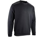 Sweat col rond bicolore - lma - noir - 8091-l