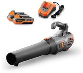 Soplador de batería 20v fx-e1lb20 fuxtec - con 2 baterías de 2ah y cargador 2,4a