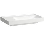 Laufen meda lavabo, empotrable, 800x460mm, repisa izquierda, sin agujero para grifo, sin rebosadero, h8171157571121, color: blanco mate