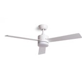 Techbrey ventilador de techo silencioso fleves 132cm motor dc controlador de pared + mando, sin luz