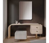 Espejo de pared redondeado para colgar 60x100cm – espejo decorativo para salón, baño, entrada (l201)