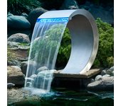 Cascada mamba de acero inoxidable con iluminación led