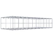 Gabión para montar con dimensiones 100 cm x 20 cm x 40 cm (l x a x p), malla 10 x 10 cm, anillo en c,. atenc.: falta una reja - diámetro del cabl...