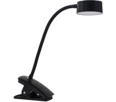 Lindby led lámpara de pinza recargable maori, negro, metal, cct, lámpara de mesa, lámpara de mesa, lámpara de lectura