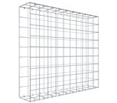 Gabión para montar con dimensiones 100 cm x 90 cm x 20 cm (l x a x p), malla 10 x 10 cm, anillo en c,. atenc.: falta una reja - diámetro del cabl...